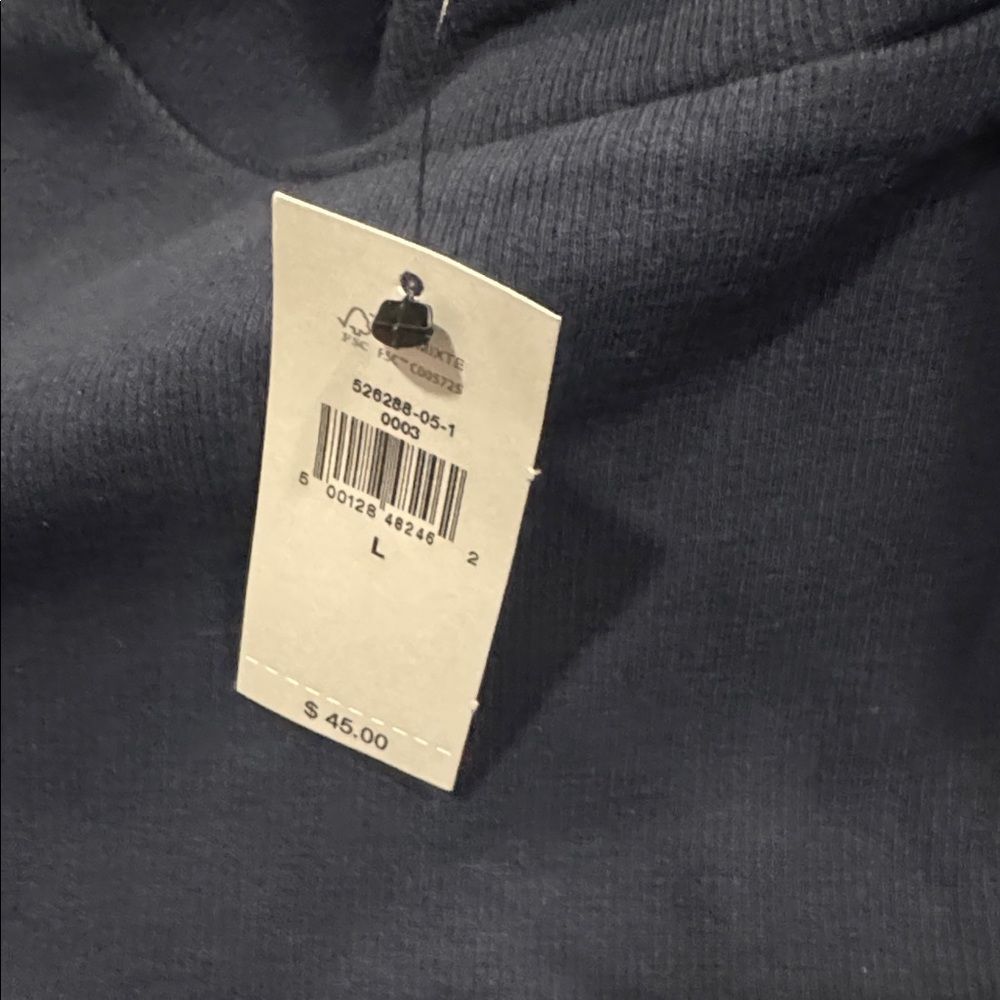 Banana Republic NWT LONG-SLEEVE RIBBED TURTLE-NECK TOP Navy - Picture 3 of 6